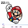 Archivos de corte Mario Bros stickers gratis, Plantillas de corte Mario Bros stickers gratuitas, Figuras de corte Mario Bros para stickers gratis, Free Mario Bros sticker clipart, Free Mario Bros sticker cut files, Mario, Luigi, Princesa Peach, Bowser, Goomba, Koopa Troopa, Estrella de poder, Champiñón, SVG, DXF, PNG, STUDIO