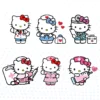 Archivos de corte Hello Kitty enfermera, Hello Kitty enfermera SVG, Hello Kitty enfermera DXF, Imágenes para corte Hello Kitty enfermera, Hello Kitty nurse cut files, Nurse Hello Kitty SVG files, Hello Kitty nurse craft cut files, Hello Kitty nurse clipart, Hello Kitty nurse digital cuts, SVG, DXF, PNG, STUDIO