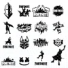 Siluetas de corte Fortnite gratis, Plantillas de corte Fortnite gratuitas, Modelos de corte Fortnite gratuitos, Free Fortnite cutout templates, Fortnite cut files free, epic games, SVG, DXF, PNG, STUDIO