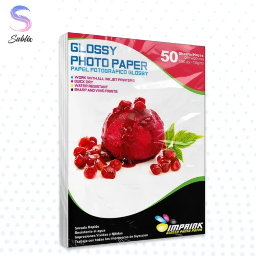 Papel Adhesivo Fotografico Brillante Antioxido A4 135gr, Papel Fotografico 135 Grs, Papel Fotografico brillante A4 135 g 50 hojas, Papel adhesivo glossy 135 gramos A4 50 hojas, Papel fotográfico adhesivo glossy 50 hojas