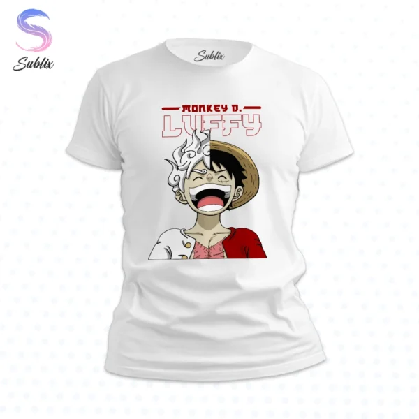 Poleras personalizadas Chile, Poleras personalizadas Estación Central/Chile poleras estampadas con diseños originales para niños, Poleras unixe, poleras hombre, poleras mujer, poleras niños, poleras estampadas, poleras de algodón, poleras manga corta, Polera Negra, Polera Blanca, Polera de algodón negra, Polera de algodón blanca, " one piece", "Monkey D. Luffy”, Monkey D. Luffy Gear 5, One Piece Luffy, Anime, camiseta luffy one piece, Polera luffy one piece, polera luffy gear 5