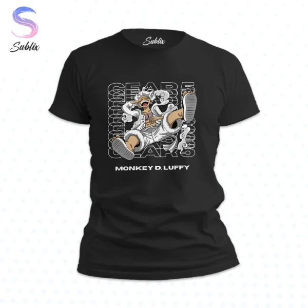 Poleras personalizadas Chile, Poleras personalizadas Estación Central/Chile poleras estampadas con diseños originales para niños, Poleras unixe, poleras hombre, poleras mujer, poleras niños, poleras estampadas, poleras de algodón, poleras manga corta, Polera Negra, Polera Blanca, Polera de algodón negra, Polera de algodón blanca, " one piece", "Monkey D. Luffy”, Monkey D. Luffy Gear 5, One Piece Luffy, Anime, camiseta luffy one piece, Polera luffy one piece, polera luffy gear 5
