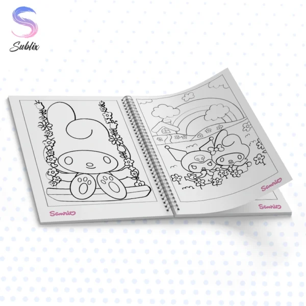 Libro de colorear My Melody, Libro para pintar My Melody, Sanrio My Melody coloring book, My Melody libro de colorear, Libro de dibujos para colorear My Melody, libro para pintar, Sanrio, My Melody y sus amigos, PDF