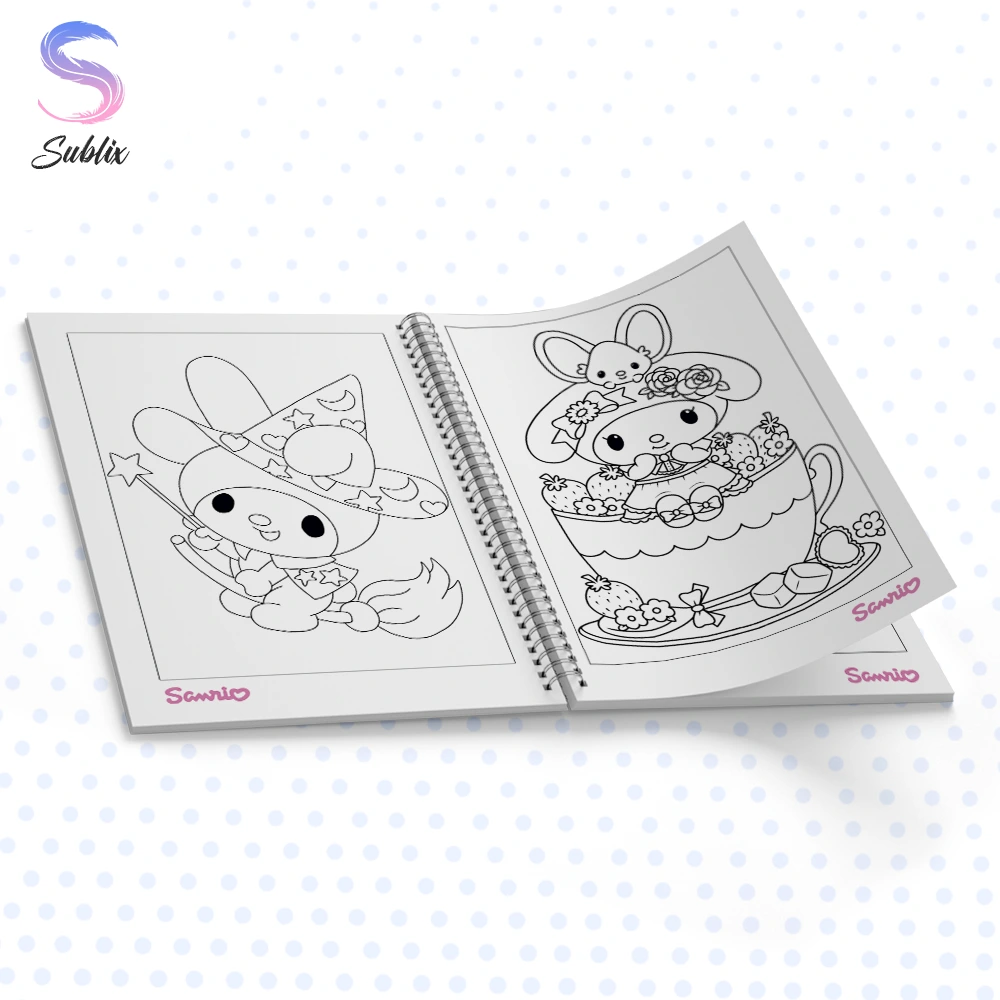 Libro de colorear My Melody, Libro para pintar My Melody, Sanrio My Melody coloring book, My Melody libro de colorear, Libro de dibujos para colorear My Melody, libro para pintar, Sanrio, My Melody y sus amigos, PDF